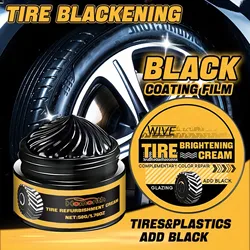 100g Car Tire Maintenance Tire Shine Coating Tyre Gloss Sealant Wax Hydrophobic Tire Cleaner Car Cleaning Supplies