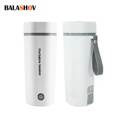 Portable Electric Kettle for Travel - Small Electric Thermos/Heating Cup/Bottle - Quick Boiling Hot Water Boiler/Heater/Warmer