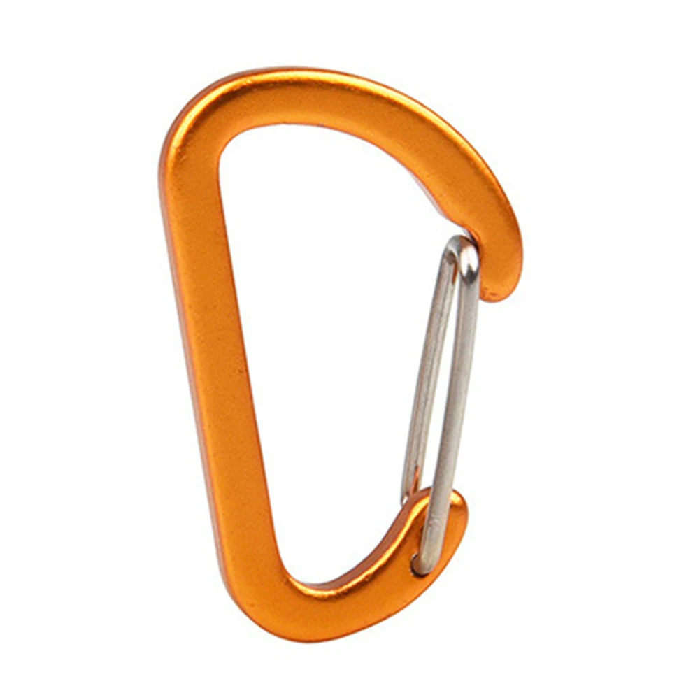 Spring Hook Clip Carabiner Keychain Mi-ni Stainless 40x25x4mm Aluminum Alloy Camping High Performance Brand New