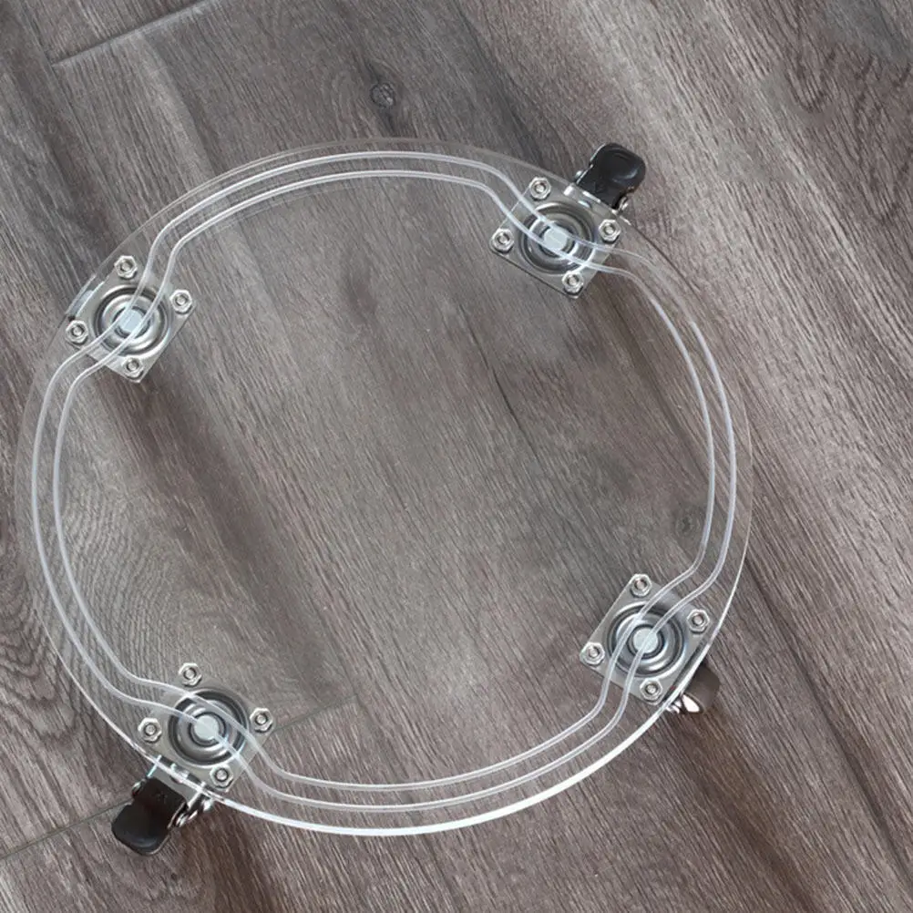 

Подставка для цветочного горшка из акрила на колесиках (1 шт.) – гладкий передвижной поддон для хранения цветочных горшков в помещении и на улице, передвижная подставка для цветочных горшков