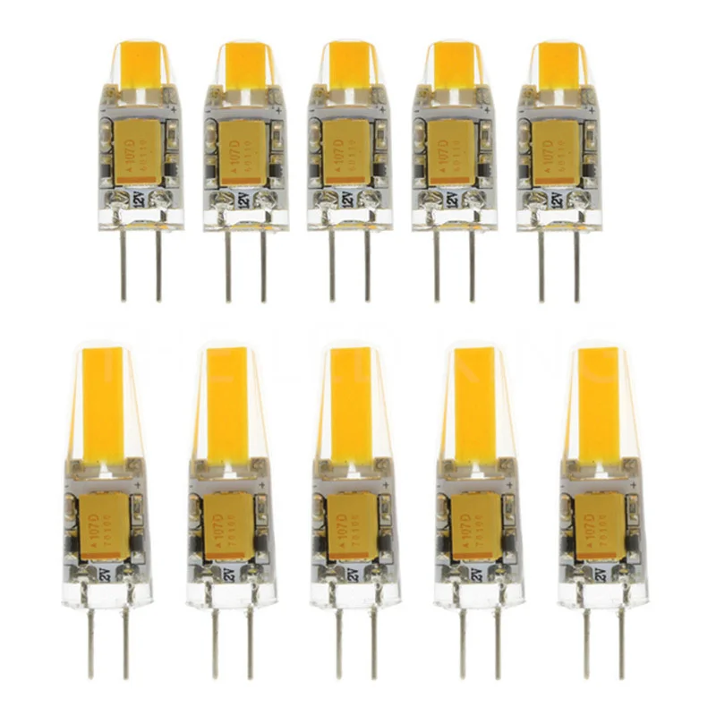 

6X 20X 10Pcs/Lot Dimmable G4 LED COB Lamp 3W 5W 9W Bulb AC/DC12V 110V 220V Candle Lights Replace 30W 40W Halogen for Chandelier