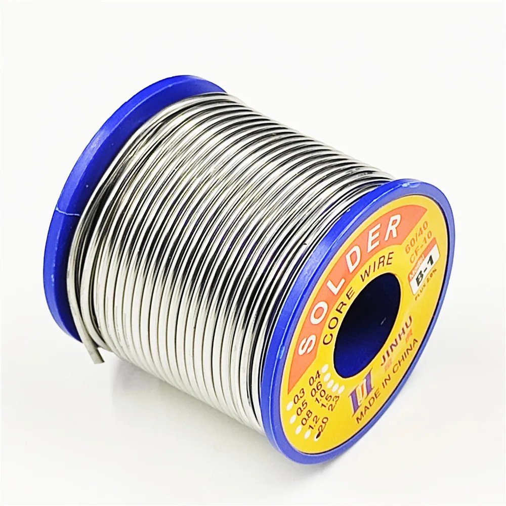 JINHU 500g CF-10 Solder Wire Tin 0.5/0.6/0.8/1.0/1.2/1.5/2.0mm Roll Clean Rosin Welding Core Soldering Wire Flux Reel Tube