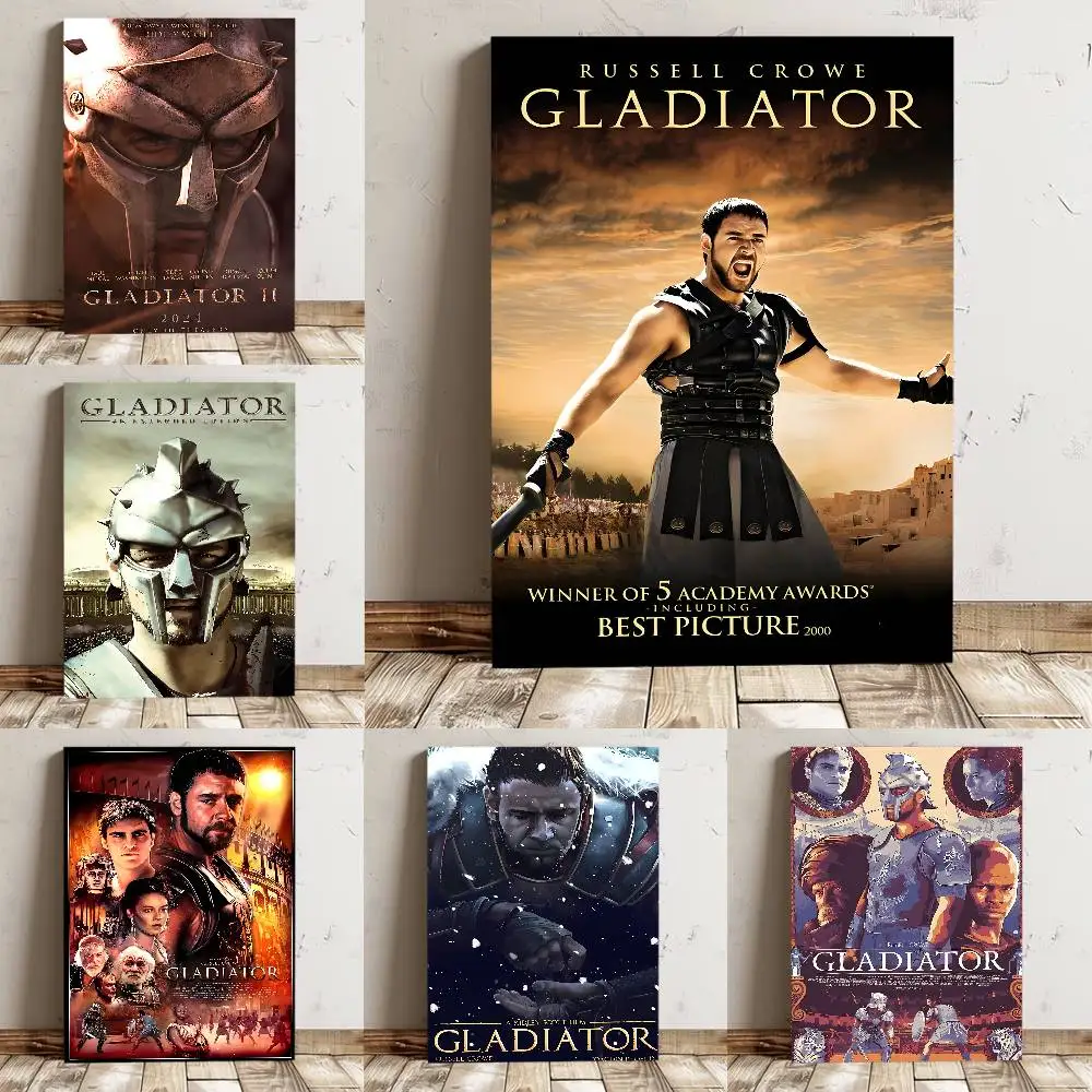 Gladiator Classic Movie Poster High Quality Print Waterproof Wall Art Sticker For Bar Living Room Decor Gift