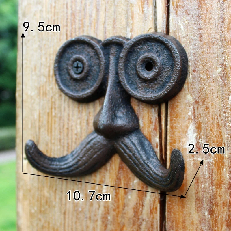 European crown retro cast iron forged coat hook coat decoration wall decoration outdoor home metope decoration home accessories