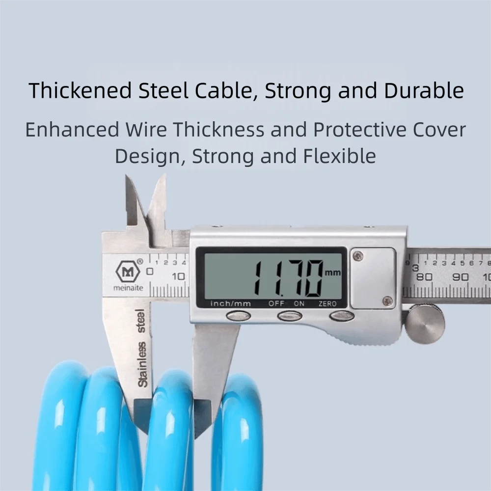 

Wire Lock Steel Wire Bicycle Cable Lock Portable With Keys Anti-theft Lock High Security Multicolor MTB Lock Electric E-Bike