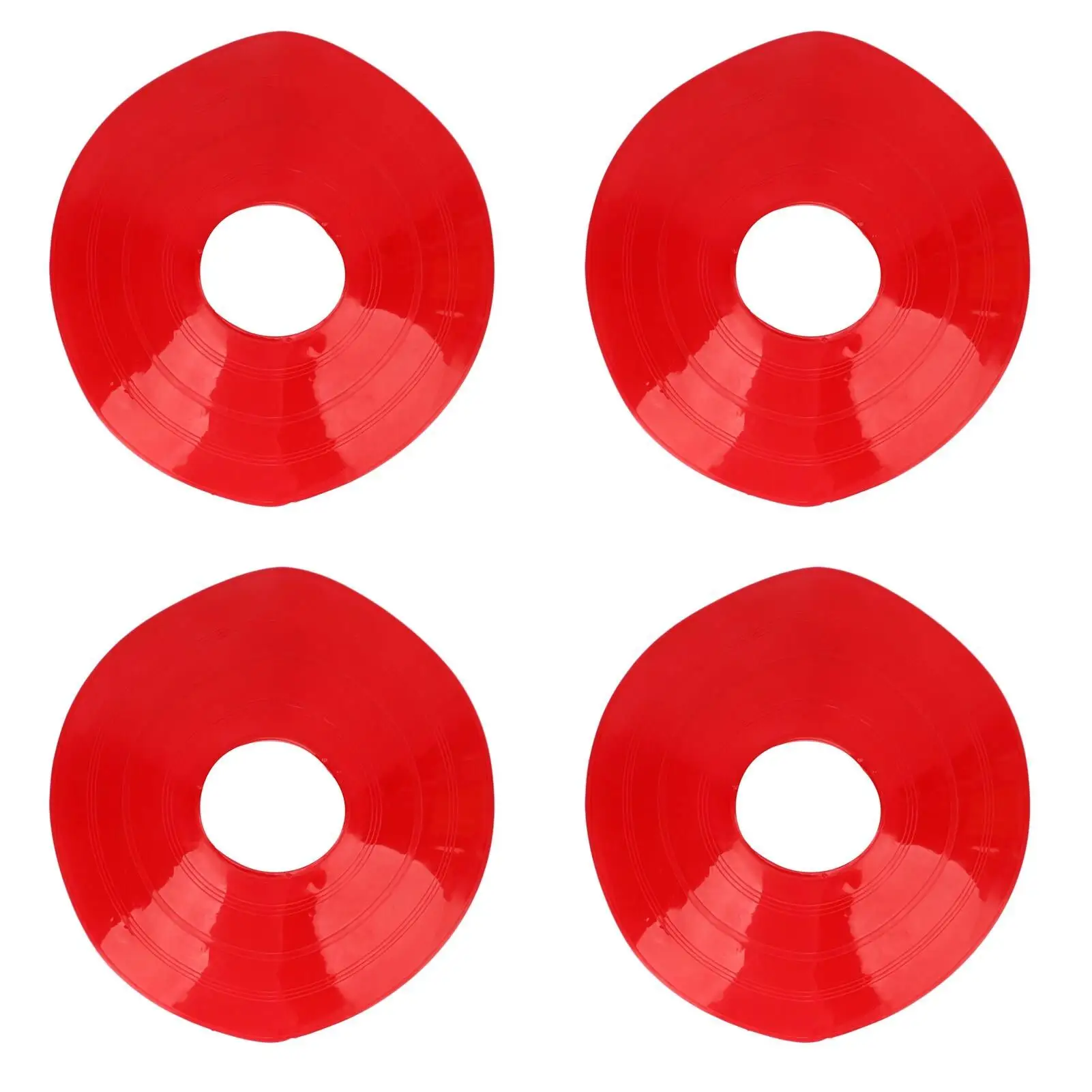 Bright Red Sports Cones - Disc Cones for football Training & Games