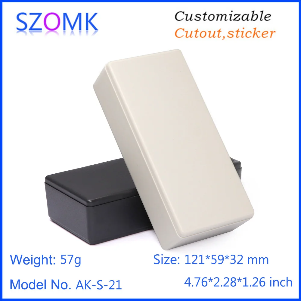 10Pcs121*59*32 mm hot sales plastic casing for electronic enclosure prototype szomk new plastic instrument housing device box