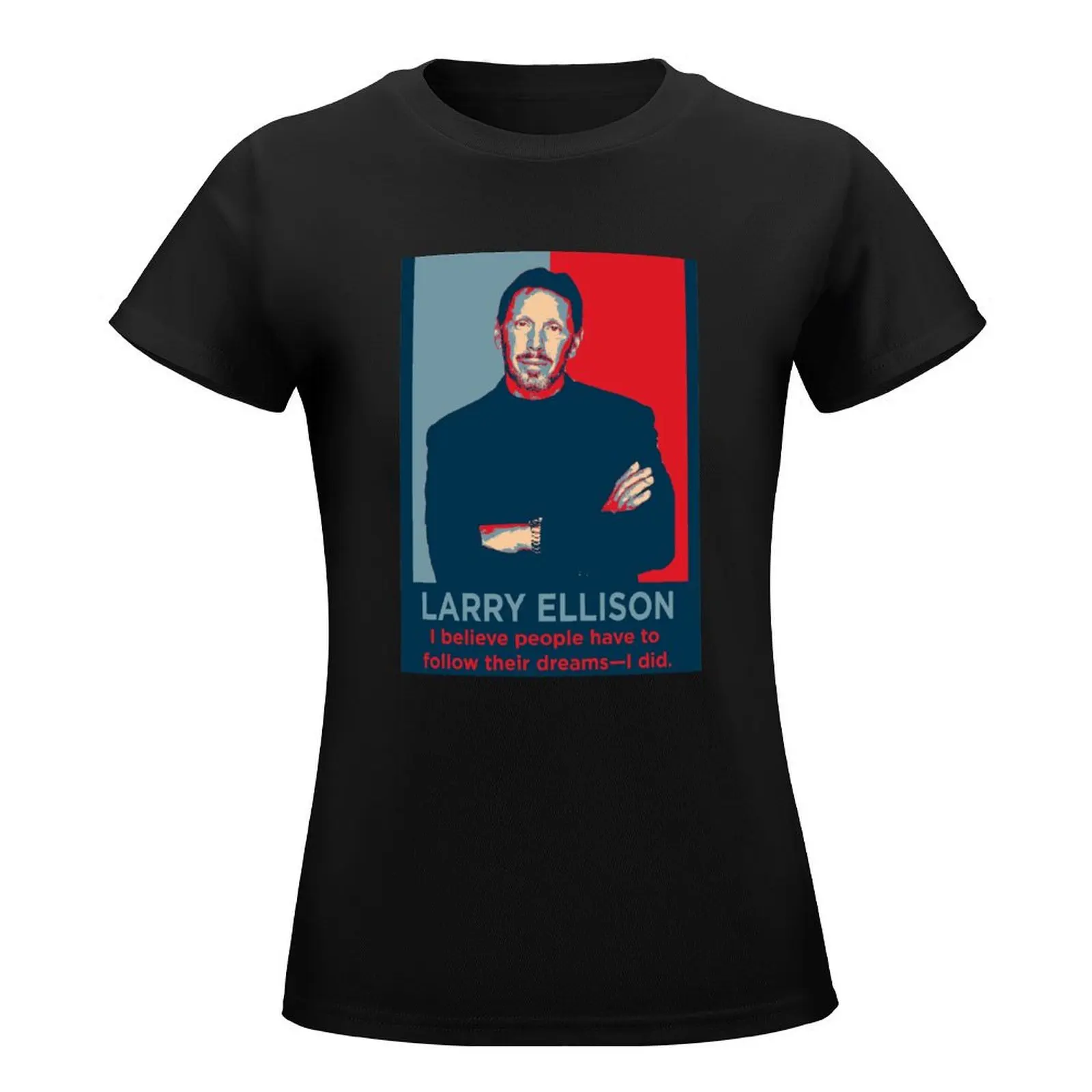 larry ellison T-Shirt tees graphics Top Women