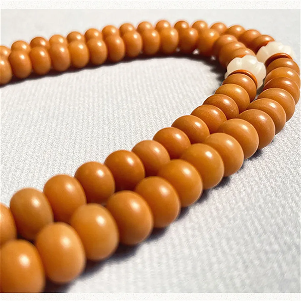 108 Natural Indonesia Weathered Bodhi Prayer Beads Mala Tibetan Rosary Bracelet Men Women Buddhist Meditation Necklace Jewelry