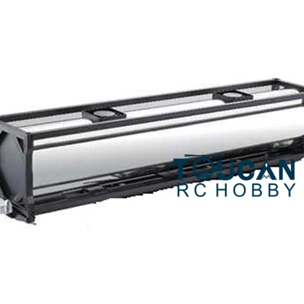 TOUCAN 40ft Metal Oil Tank 1/14 Trailer for TAMIYAYA RC Truck Construction Vehicle Remote Control Car Toys for Boys TH01043