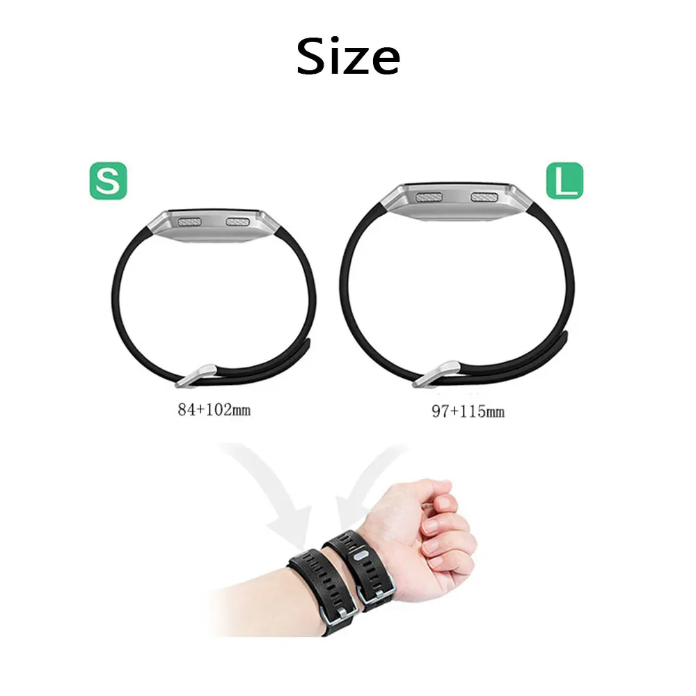 Dây Đeo Đồng Hồ Silicone Mềm Dành Cho Fitbit Ion Watchbands Thay Thế Đồng Hồ Thông Minh Phụ Kiện Dây Đeo Tay 2 Kích Thước