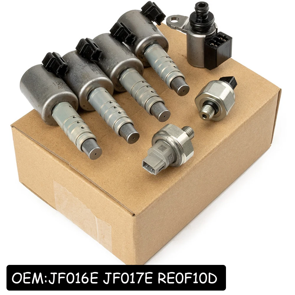 Caja de cambios original JF016E JF017E RE0F10D CVT8, solenoides de transmisión + sensores de presión para Nissan x-trail Altima para Infiniti JX35