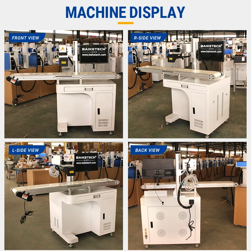 Imported/Domestic UV laser source marking machine with low heat effect and zero consumables.