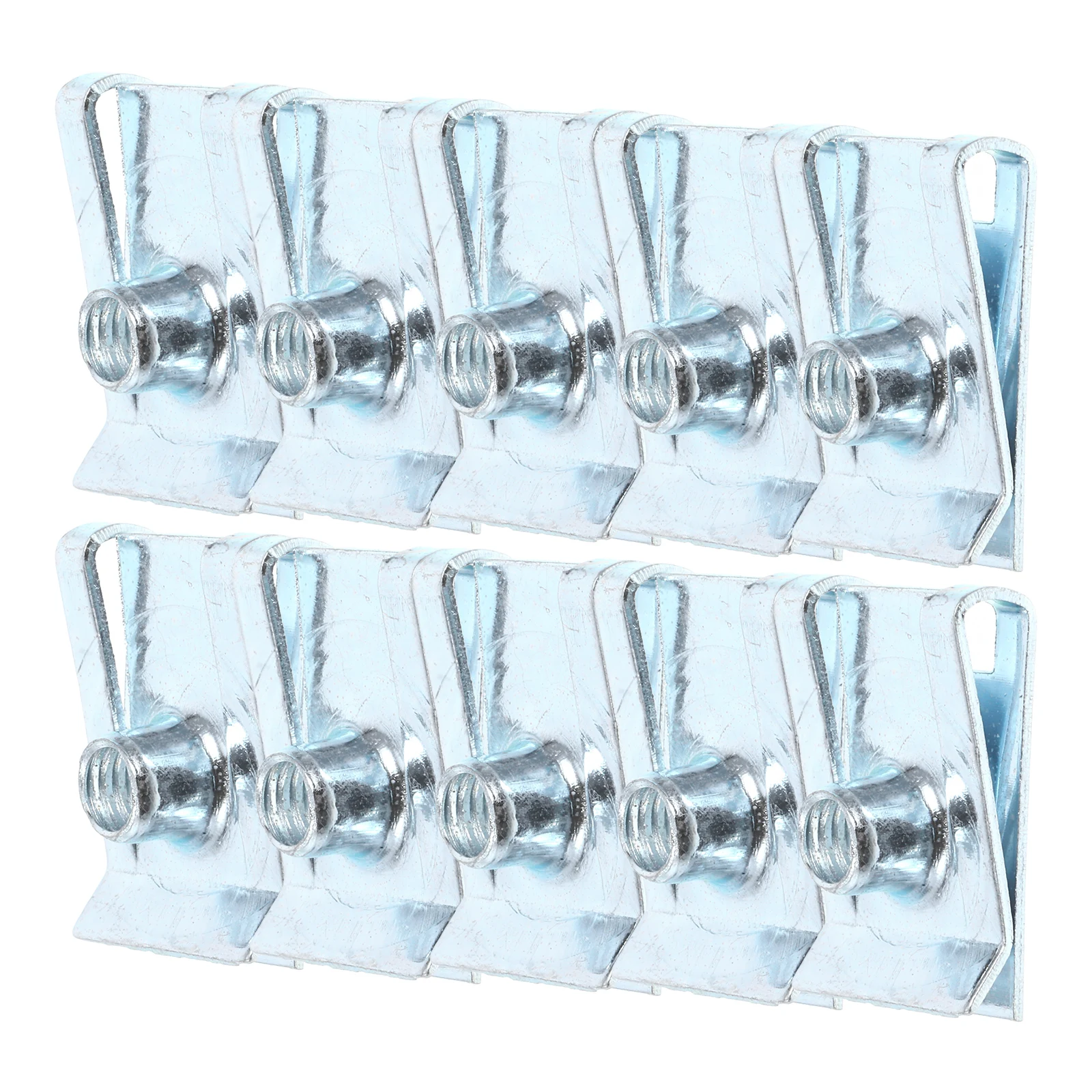 

10pcs Pinch Nut Steel Body Panel Clips High Strength for Car Motorcycle Fasteners Securing Wires Cables Dashboard U Nut