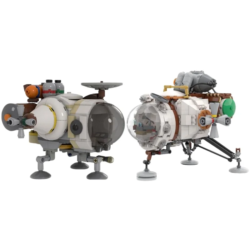 Hot New Outer Hearthian Ship Spacecraft Building Block Set Wilds Space Airship Spaceship Brick Toy For Kids Adults Gift