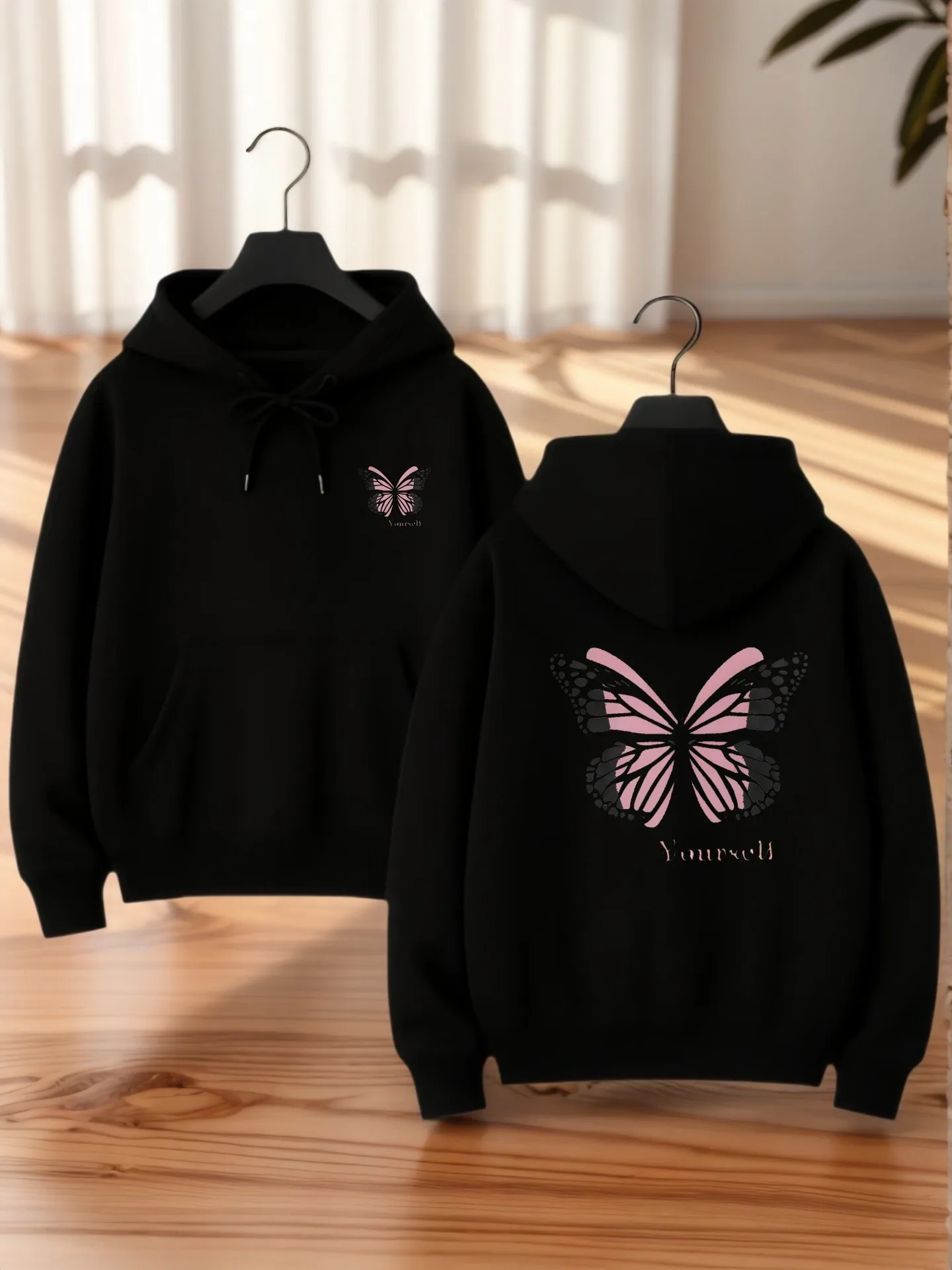 

Graphic Hoodie Women, Yoyo - Print, Casual Streetwear Style, Soft Fabric, Casual Everyday Wear, For Teens