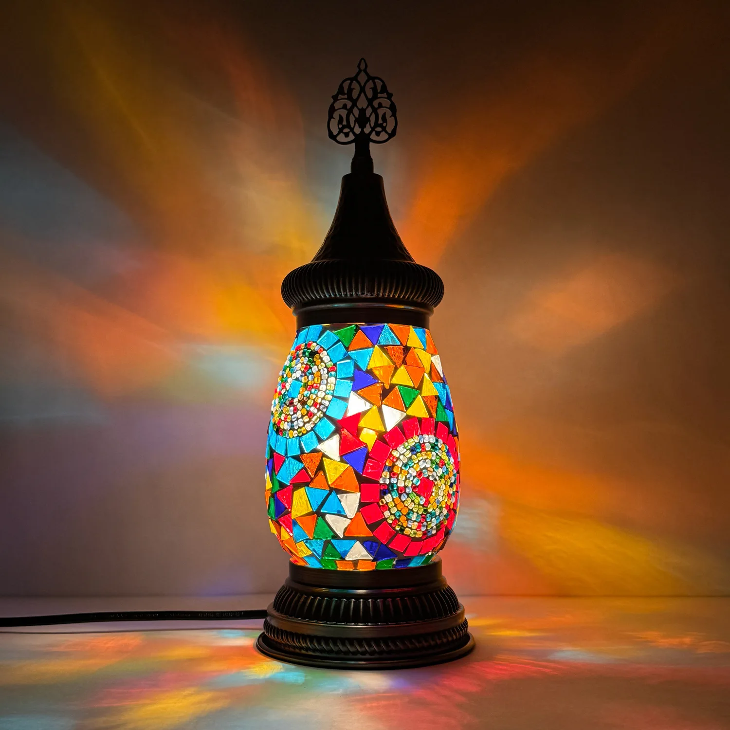 Table Lamp Turkish Handmade Glass Specialty Restaurant Cafe Shooting Table Lamp