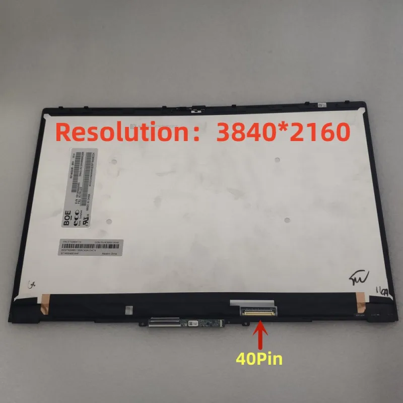 Imagem -04 - Lenovo-tela Sensível ao Toque do Yoga Thinkpad x1 Display Lcd 14.0 4ª e 5ª Geração Fhd Wqhd Uhd2023 2023