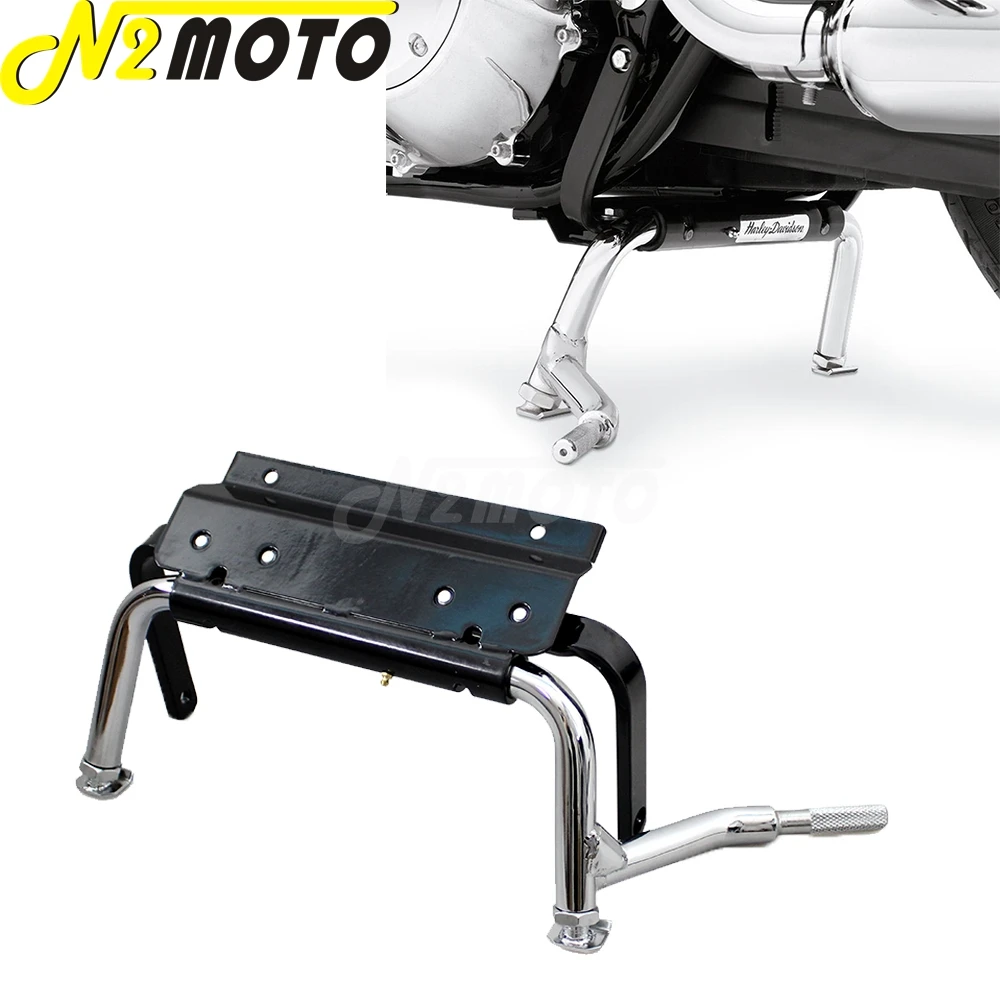 

Motorcycle Adjustable Central Stand Service Center Holder for Harley Touring Road King Glide FLHR FLHT FLTR 1999-2008