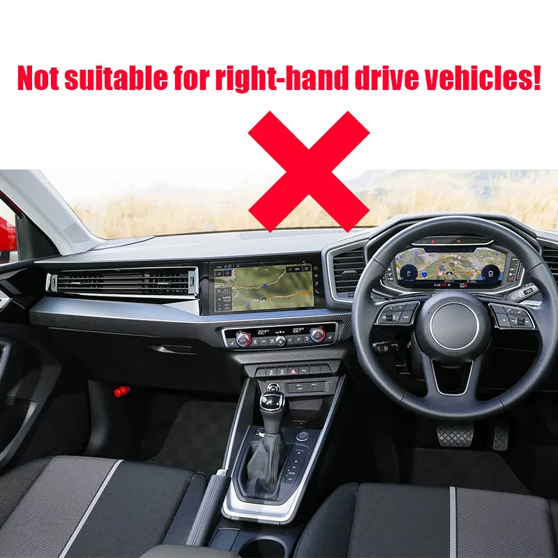 For Audi A1 8X 2011 2012 2013 2014 2015 2016 2017 2018 Adhesive installation of protective cover for exterior rearview mirror