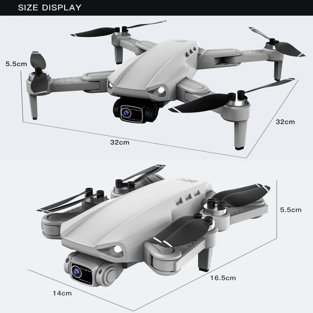 4K 전문가용 HD 듀얼 카메라 L900 Pro GPS 5G 와이파이 촬영 브러시리스 보관 가방 포함 접이식 쿼드콥터 3가지 색상