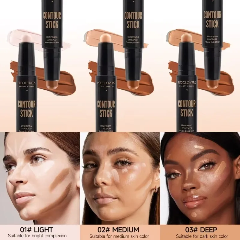 Waterproof and Sweat Resistant, Face Contour Stick and Concealer Waterproof and Sweat Resistant, Face Contouring Stick