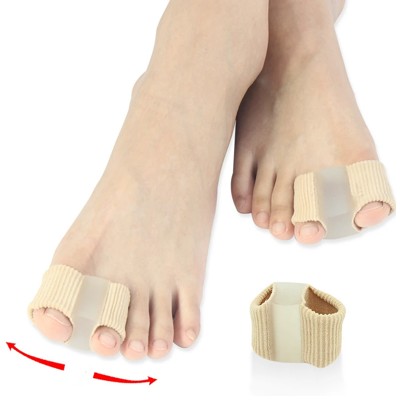 1/2 Stuks Siliconen Teen Spreider Separator Bunion Hallux Valgus Corrector Duim Vinger Correctie Stijltang Voetverzorgingstool