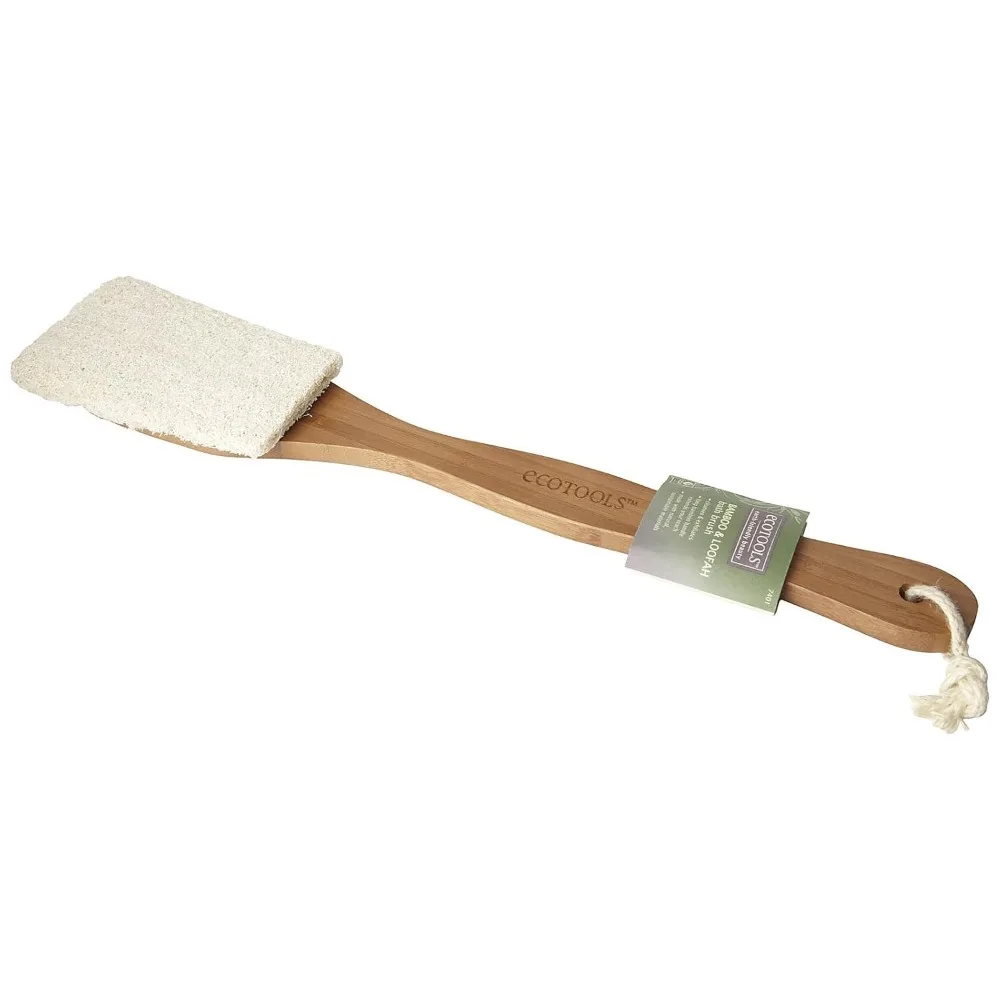 نسخة مطورة - جودة عالية، فرشاة حمام من الخيزران واللوف، متينة للغاية - شحن مجاني، عرض ساخن.