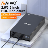 MAIWO HDD Case 2.5''/3.5'' SATA to USB 3.0 Hard Drive Enclosure for SSD Disk HDD Box USB C 3.1 Case HD External HDD Enclosure