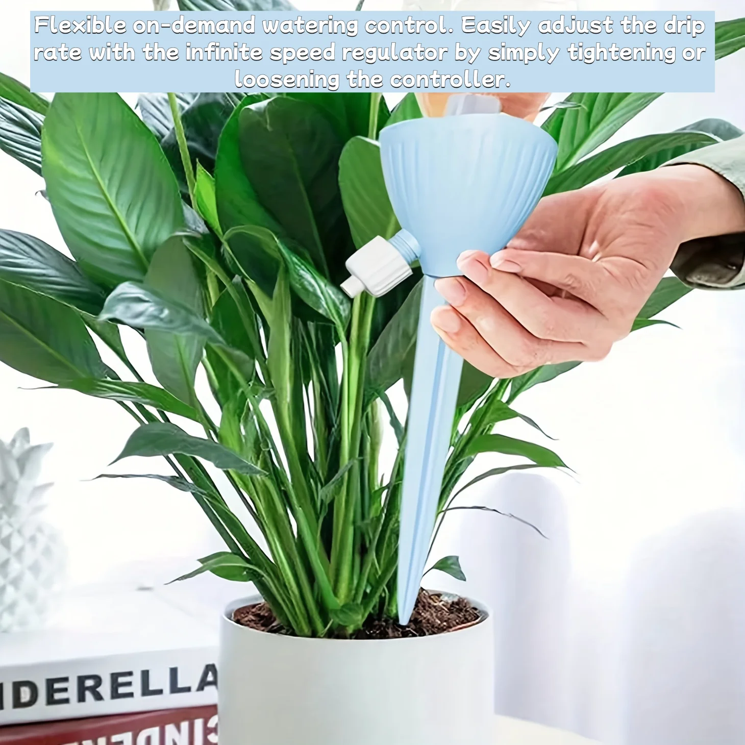 5 قطعة نظام الري بالتنقيط التلقائي | معدل التدفق القابل للتعديل | مسامير ذاتية السقي للنباتات | لا حاجة للطاقة #2