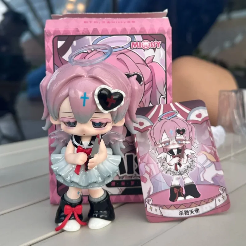 

New Product In Stock Play Trendiness Missy Sweet Sad Girl Blind Box Series Trendy Figurines Killing Angel Toys Holiday Gifts