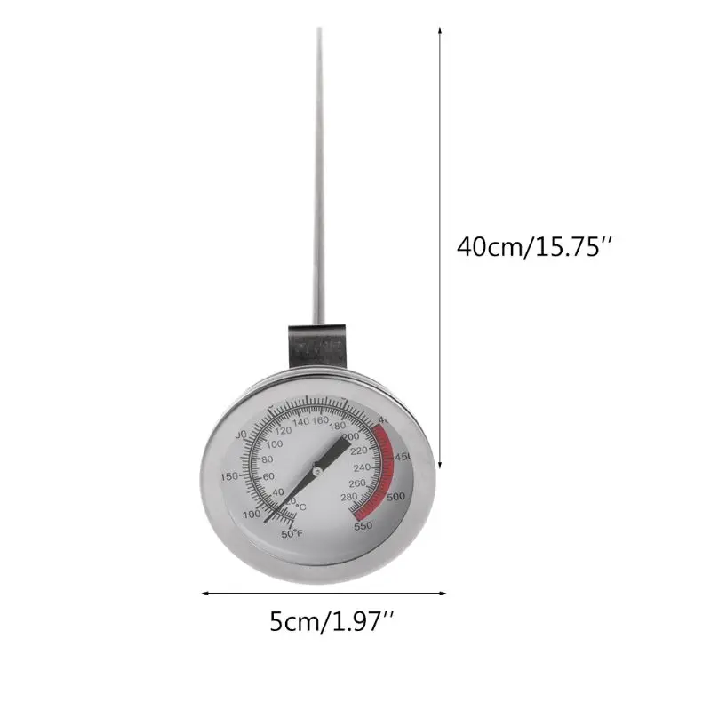 40cm Long Probe Stainless Steel Fried Thermometer For Oven French Fries Drop ship