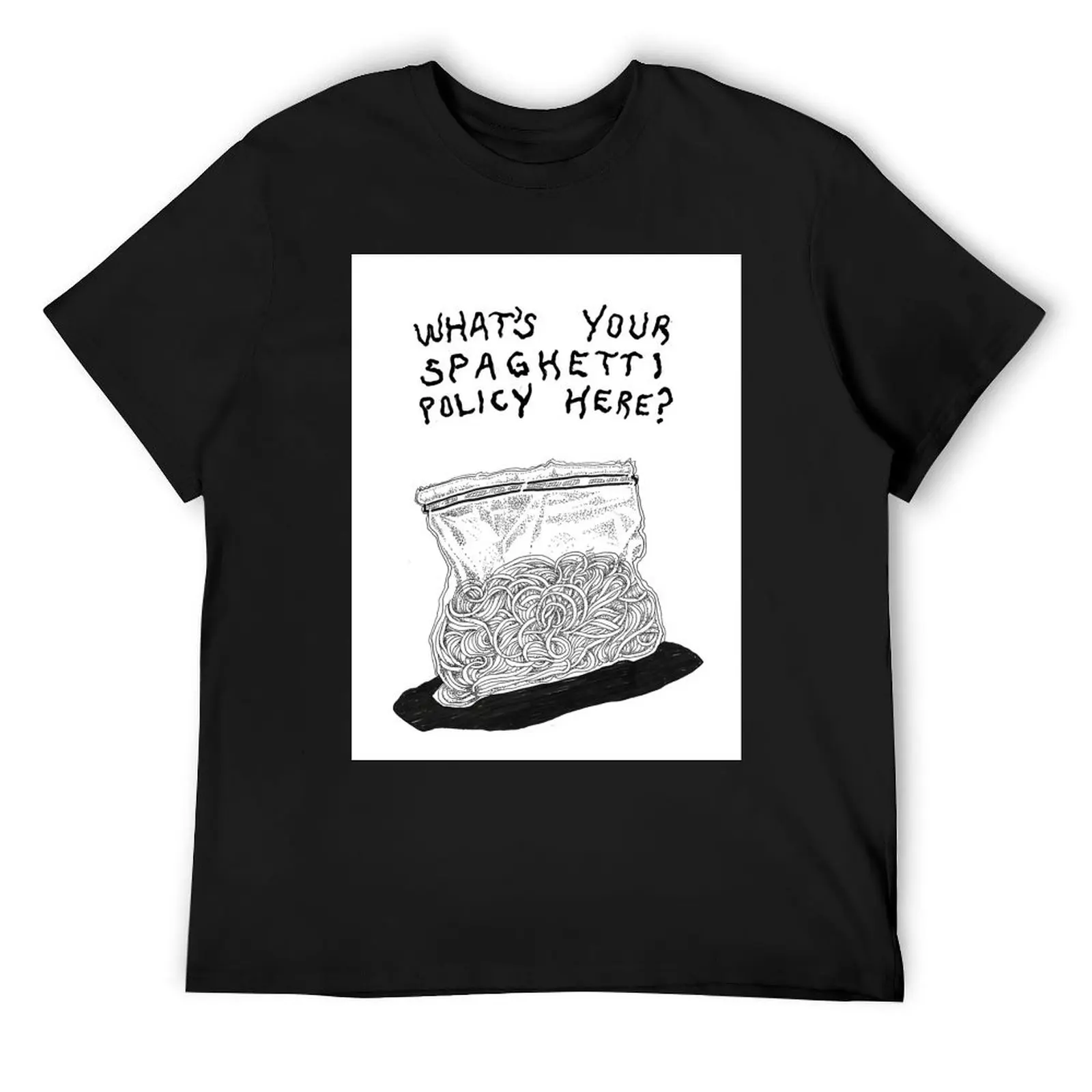 What's your spaghetti policy? T-Shirt oversized t shirt tops anime hippie clothes men graphic t shirts