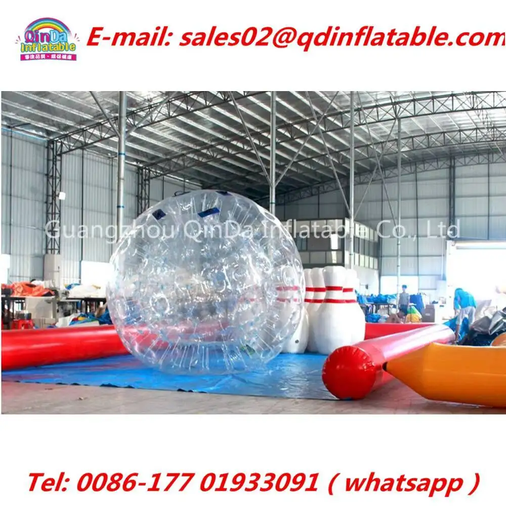 

2m Inflatable Human Blowing Ball, Giant Inflatable Bowling Ball Game,Human Zorb Bowling Game