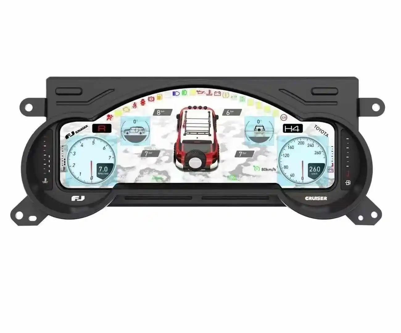 12.3" LCD Digital Dashboard Cluster For TOYOTA FJ LAND CRUISER 2007-2024 Speedometer Virtual Instrument Panel Cockpit Meter - Image 6
