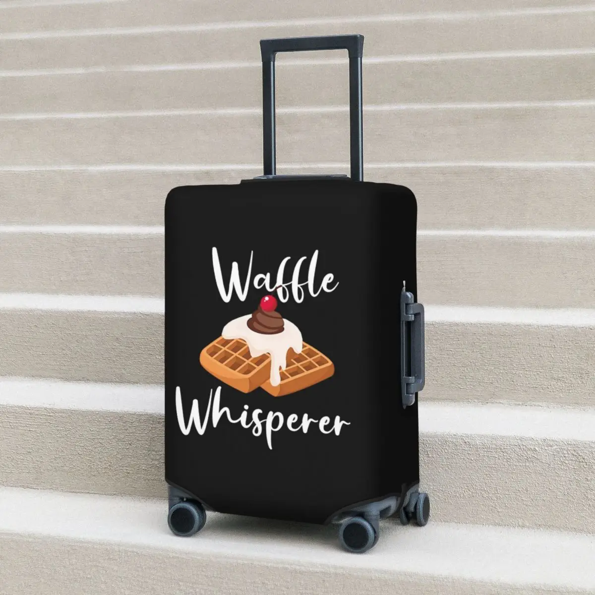 

Waffle Whisperer Suitcase Cover Protection Elastic Travel Luggage Protector Covers for 18-32 Inch