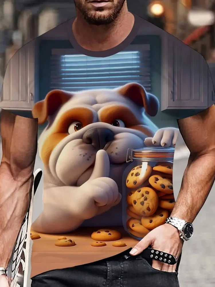 جديد مضحك الدهون القط المطبوعة الرجال تي شيرت قصير الأكمام للجنسين الصيف الترفيه تيز الحيوان ثلاثية الأبعاد طباعة موضة طاقم الرقبة لطيف الملابس