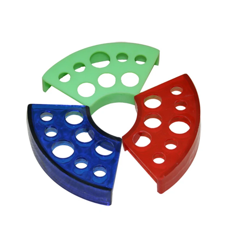 

1PCS 8Holes Tattoo Ink Cup Holder Stand Plastic Fan Shaped Tattoo Pigment Cup Brack Permanent Makeup Accessories Random Color