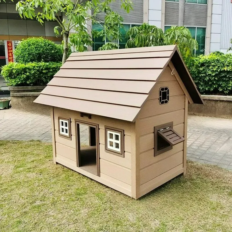 Customizable Cuccia per animali domestici in plastica di legno PP cuccia per animali domestici cani da esterno tipo