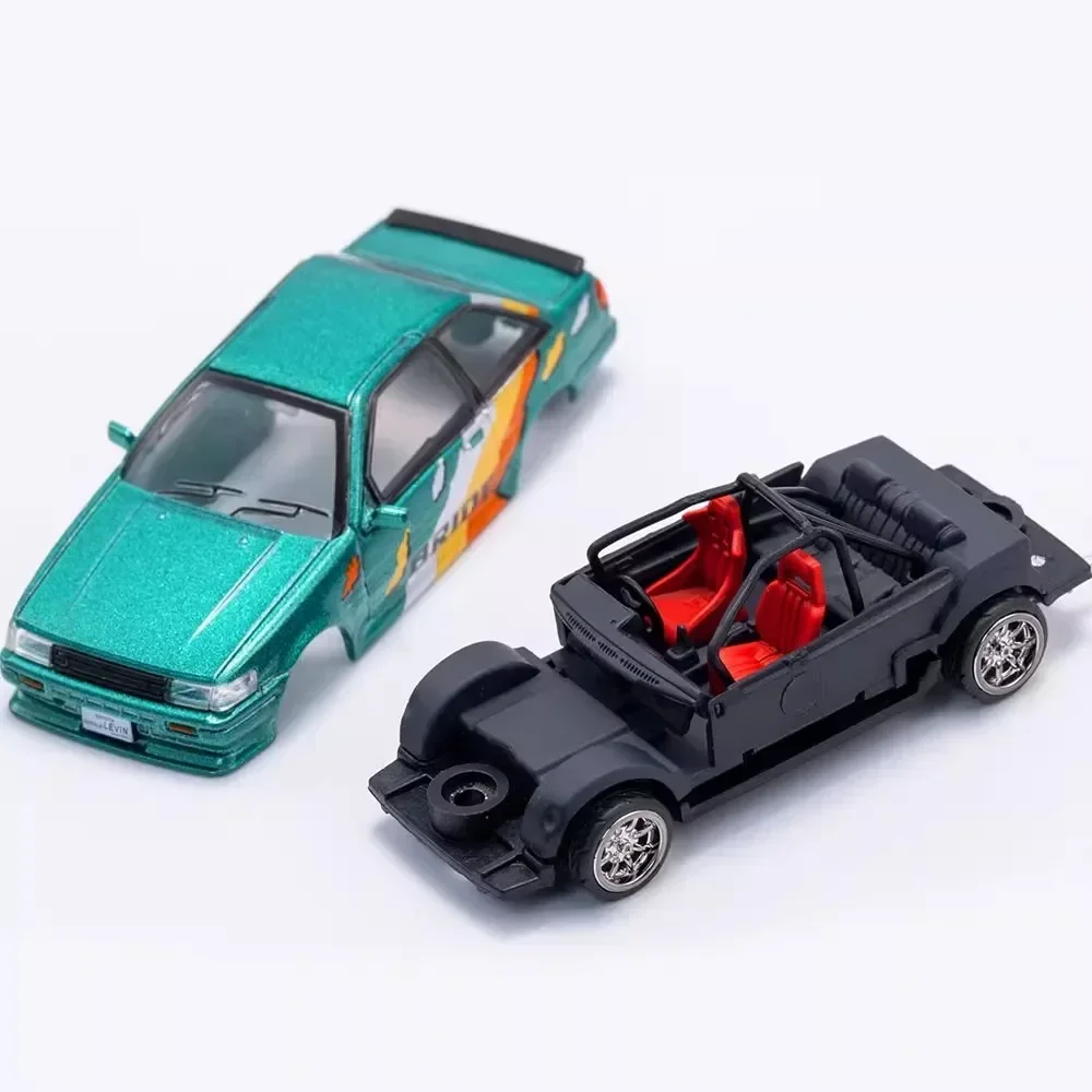 DCT 1/64 Toyota Corolla Levin AE86 Diecast Automotive Model Ornaments Cas Toys Gift Decorations Christmas Gift Men