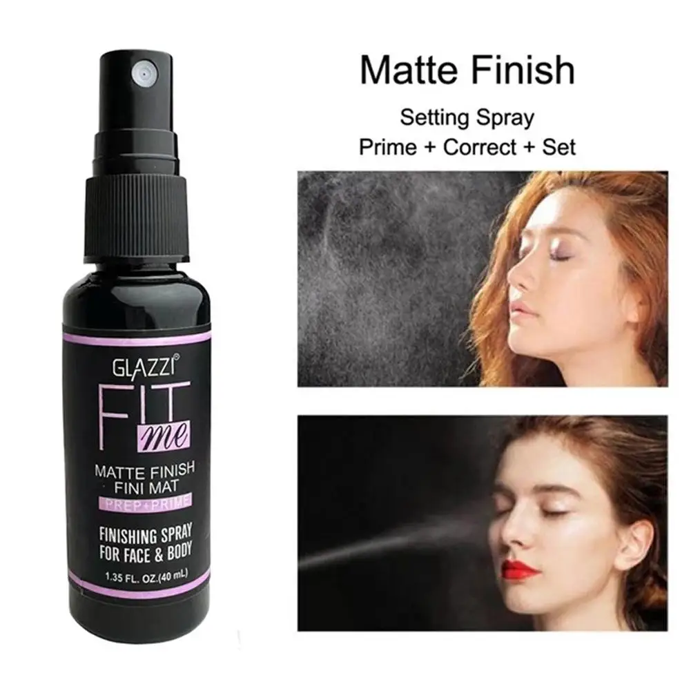 1pcs 40ml Makeup Setting Spray Long Lasting Makeup Moisturizing Facial Liquid Matte Finish Setting Spray Oil Control Cosmetics