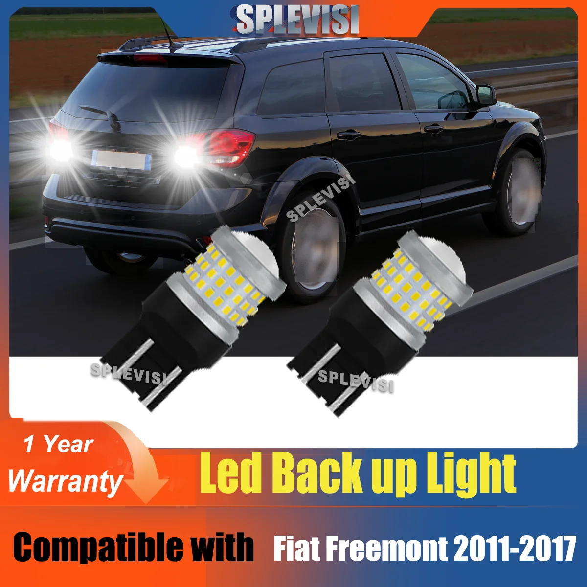 

2x 7440 7443 Aluminum LED Back Up Reverse Lights Canbus Error Free Upgrade FIT For Fiat 124 Spider 2016-2017 Freemont 2011-2017