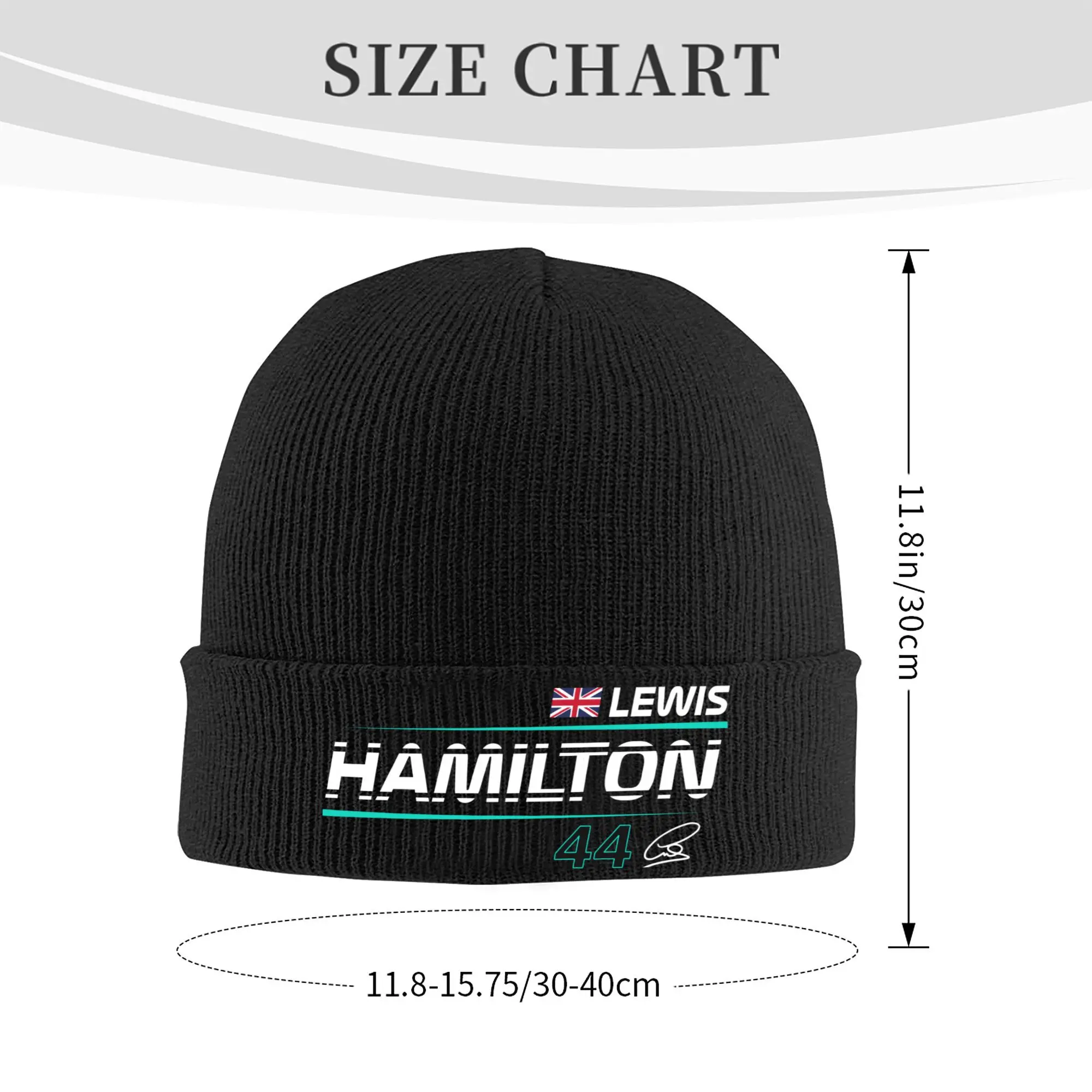 Custom Hamiltons 44 Bonnet Hat Hip Hop Knitting Hat Men Women Unisex I HAM Motorsport Racing Warm Winter Skullies Beanies Caps