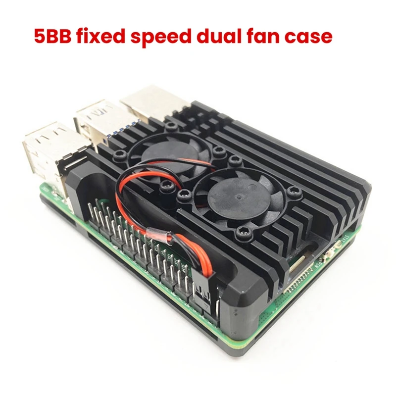 Y50A-Aluminiowa obudowa chłodząca z wentylatorem PWM dla Raspberry Pi 5