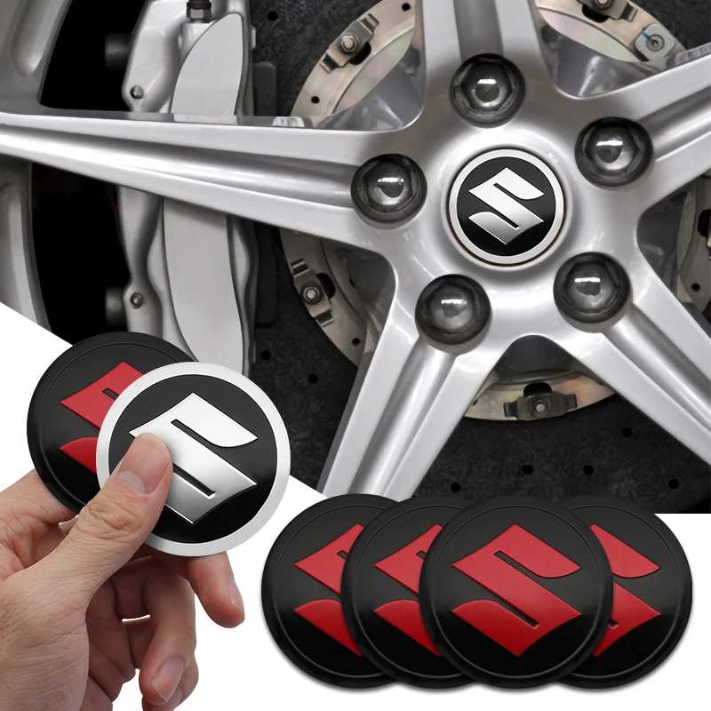 

4 шт., 56 мм, центральная крышка ступицы колеса автомобиля, значок, эмблема, наклейка на колесо, наклейка для Suzuki JIMNY Grand vitara Sx4 swift Alto, аксессуары