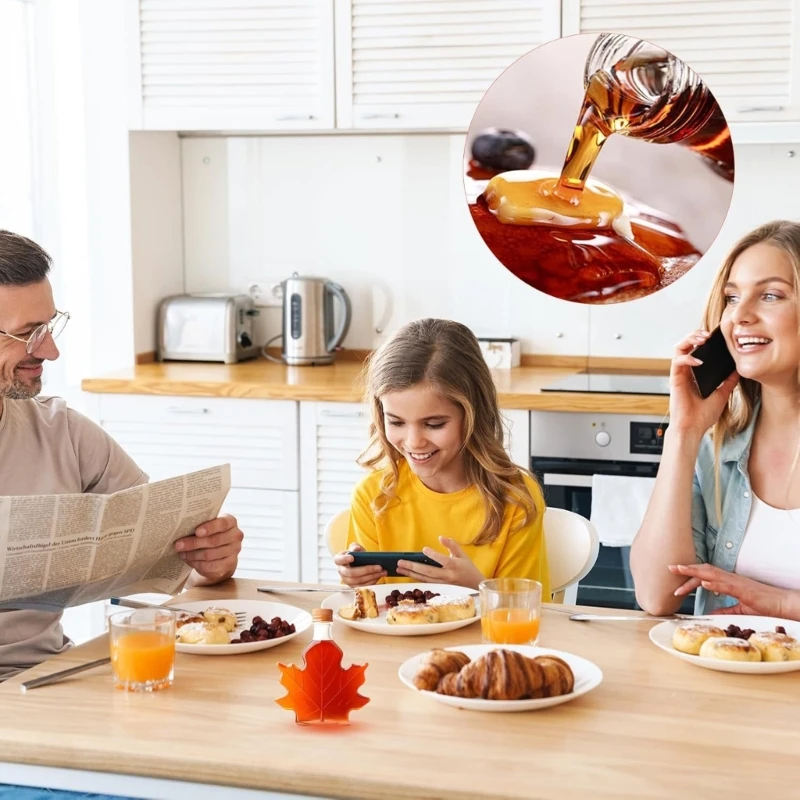 Efficient Maple Syrup Set With Stable Metal Nozzles And Cleaning Accessories