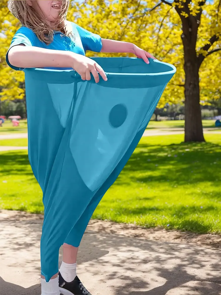 Granny Pants Field Family Reunion Game with 4 Bouncy Balls Freaky Party Game with Oversized Pants for Outside Backyard Field Day