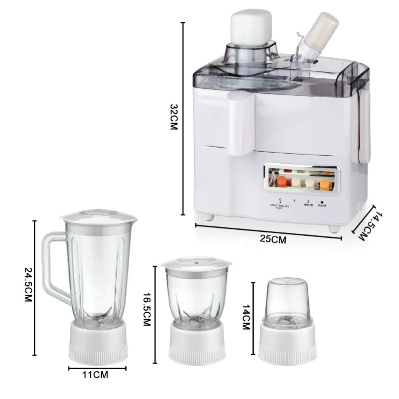 Four-in-one cooking machine Fruit and vegetable juicer Multifunctional health juicer Household fruit blender