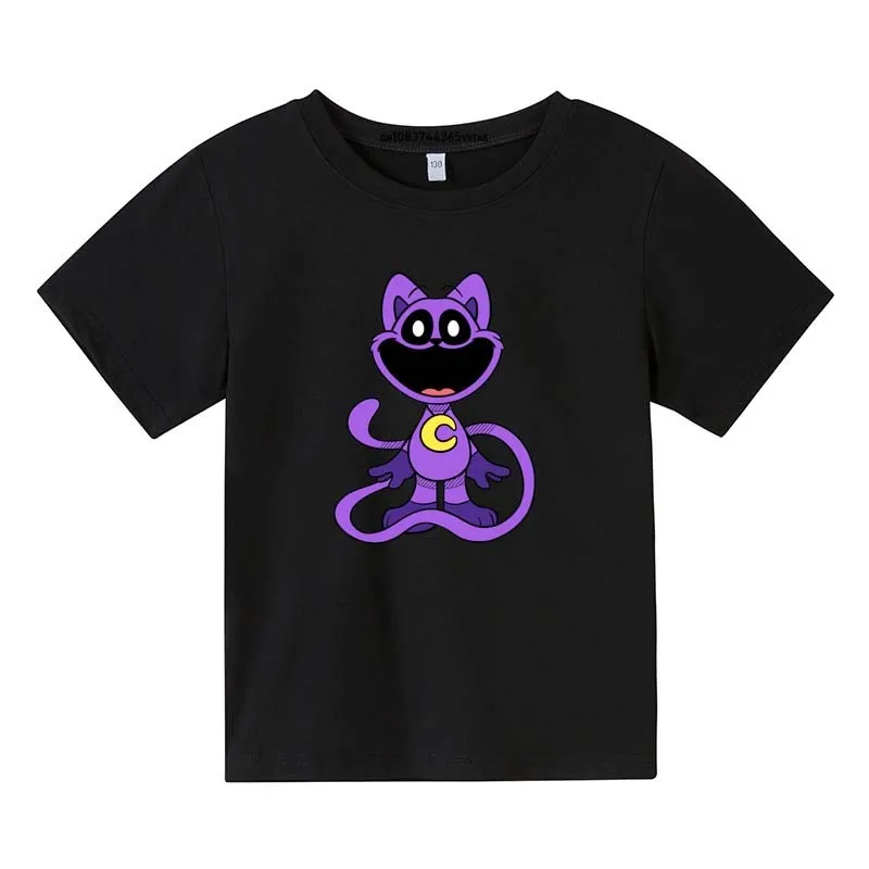 Hot Game Smiling Critters t-shirt lengan pendek sejuk santai musim panas anak-anak 3-13 tahun pakaian anak laki-laki perempuan Atasan anak-anak