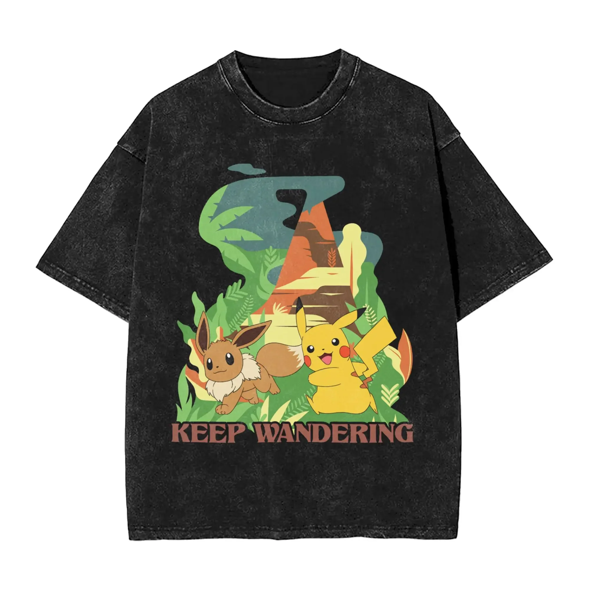 camiseta-masculina-nova-2026-engracada-pokemon-bulbasaur-tipo-grama-gola-redonda-algodao-puro-lavado-manga-curta-estampada